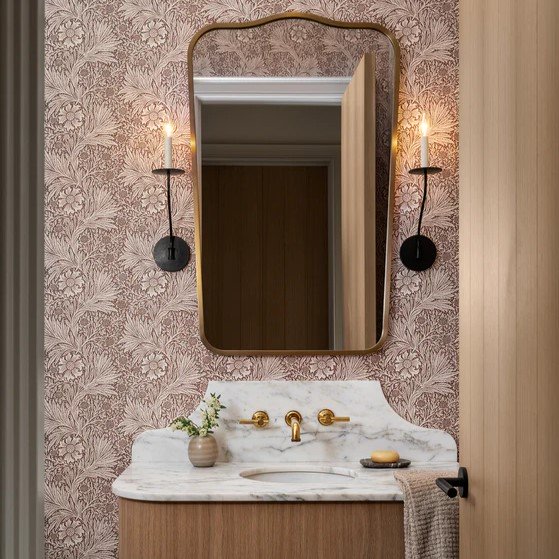 Morris & Co. x McGee & Co. Marigold Umber Wallpaper.jpg